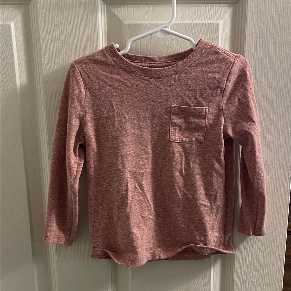 Cat & Jack Kids Long Sleeve Tee - Dusty Rose